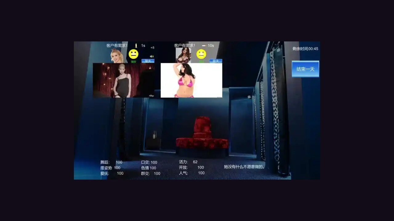 维纳斯脱衣舞俱乐部 主线事件 玩法截图 1